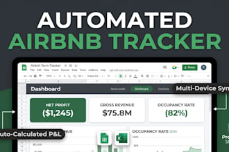 create automated airbnb income and expense tracker in google sheets