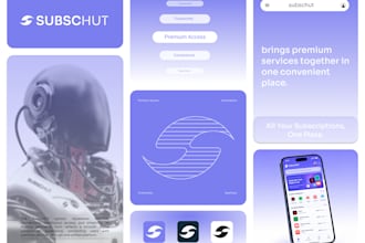 design a modern saas and tech brand identity
