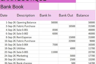 do accurate bookkeeping in microsoft excel