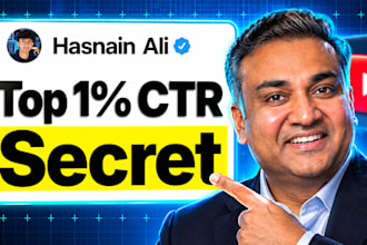 design high CTR youtube thumbnails professionally