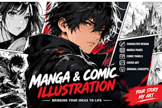 draw manga comic illustration webtoon