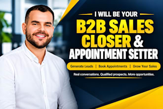 be sales representative sales close b2b lead generation