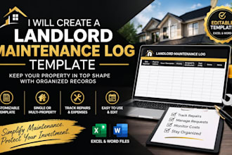 create a landlord maintenance log template
