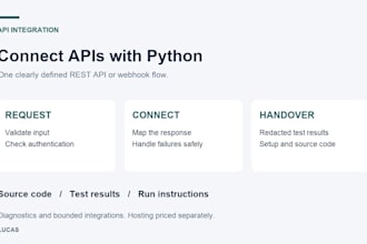 connect or debug one rest API or webhook with python