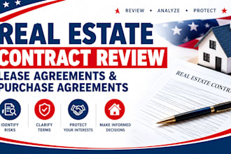 review real estate contracts, lease agreements, and purchase agreements