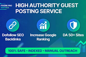 do guest posting, blogger outreach and seo backlinks