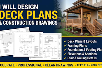 design deck plans and construction drawings