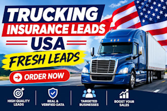provide 1000 trucking insurance leads from fmcsa database