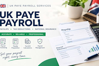 manage UK paye payroll, payslips, tax deductions and national insurance
