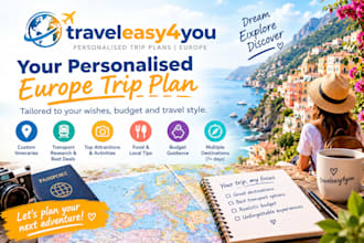 plan your personal trip in europe