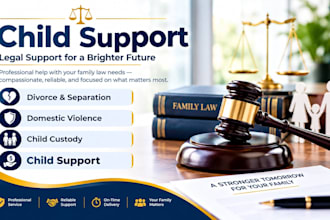 child support, divorce, separation and domestic violence document assistance