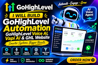 build gohighlevel automation, gohighlevel voice ai, vapi ai and ghl website