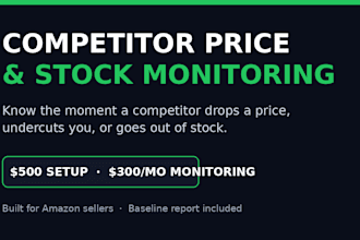 monitor competitor prices and stock levels and report every change