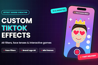 create a custom tiktok effect or ar filter