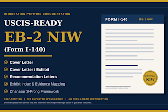 prepare your uscis ready eb2 niw form I 140