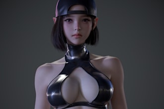 custom 3d erotic character in daz3d for comics and game, 3d outfits model, nsfw