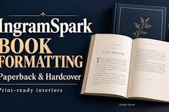 do ingramspark book formatting for paperback and hardcover