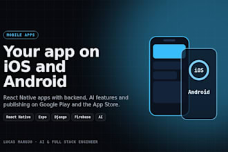 develop your mobile app for ios and android with react native