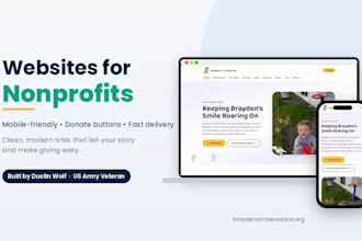 build a professional website for your nonprofit or small business