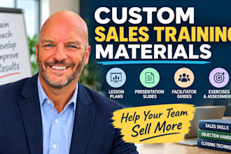 create custom sales training materials and lesson plans