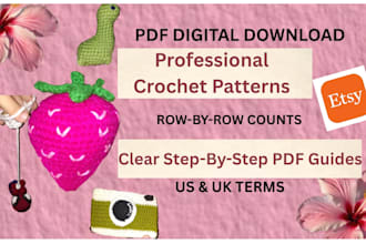 write a crochet pattern and pdf listing for your etsy shop