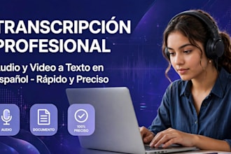 transcribiré tus audios y videos al español con precisión