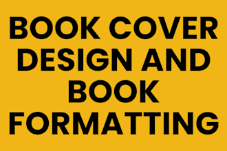 do book cover design and book formatting