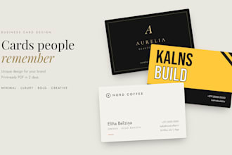 design a modern ,print ready business cards