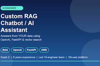build a custom rag chatbot ai assistant with openai and fastapi