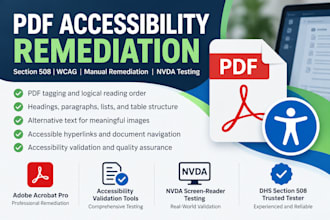 remediate pdfs for section 508 and wcag accessibility