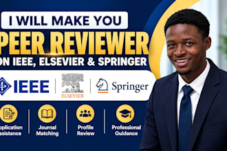 make you peer reviewer on ieee elsevier springer journals