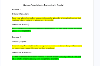 translate english to romanian and romanian to english