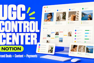 set up a notion ugc creator dashboard for brand deals and content