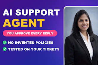 build an ai support agent with human approval
