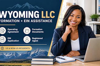 register your wyoming llc and assist with ein application