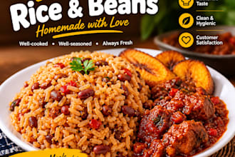 cook delicious nigerian rice and beans meals for you