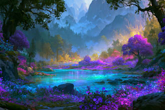 design fantasy environment concept art