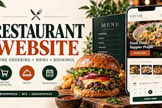redesign design restaurant website with online ordering and reservation system