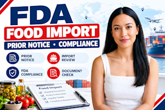 handle fda prior notice and US food import compliance
