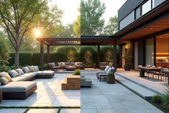 design your modern backyard and outdoor living space