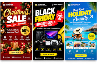 design christmas and holiday promotional flyer