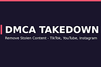 do dmca takedown and remove copyright infringement from tiktok