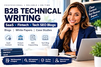be your b2b technical writer for saas fintech tech seo blogs