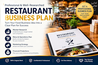 create a restaurant business plan for investors and bank loans