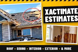 write xactimate estimates for property damage, mitigation and rebuild