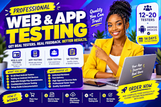 page user testing app website review test andriod IOS app ratings game testing