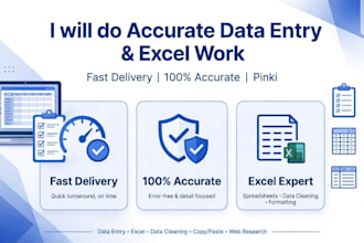 do data entry and excel work accurate