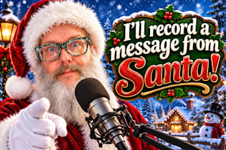 record a voicemail message as santa claus for you