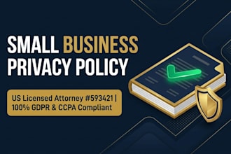 draft a compliant privacy policy for your small business