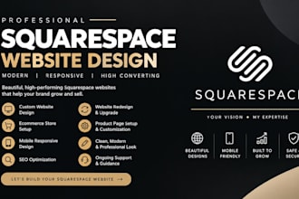 build squarespace website design redesign squarespace website development
